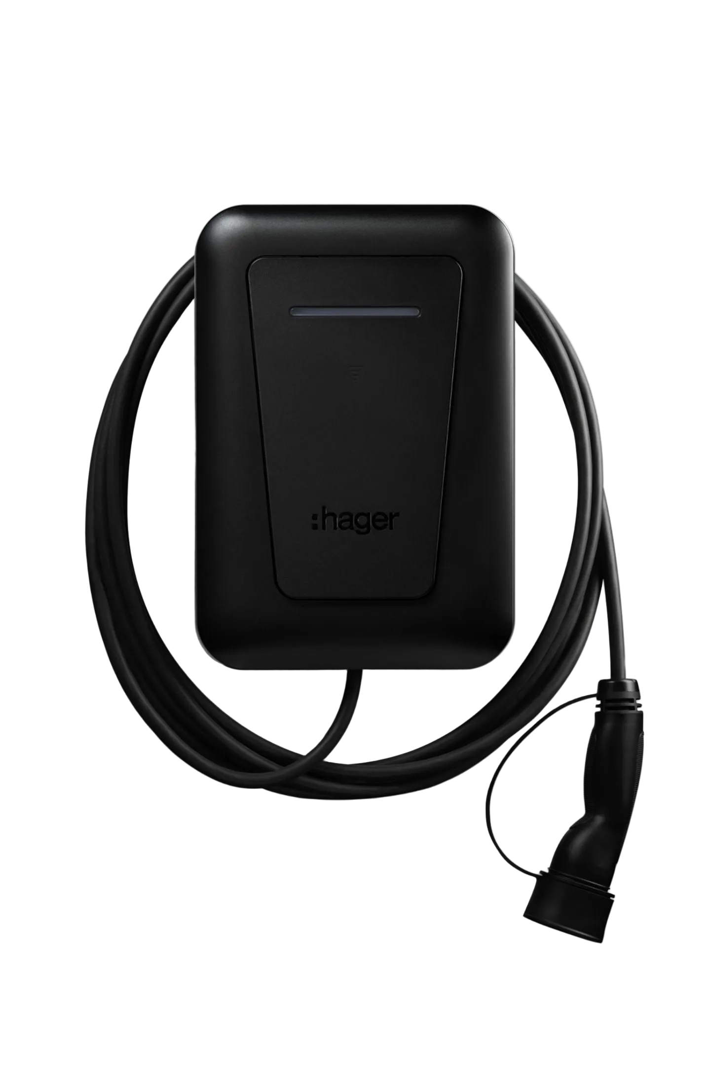 ⚡Hager Witty Pro 6,5 m câble 22kw Noir – Borne de recharge intelligente MID-Slim