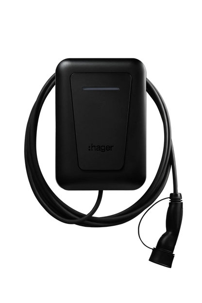 ⚡ Station de recharge Hager Witty Plus 22 kW avec câble de 6,5 m | OCPP & MID (XVL122C)