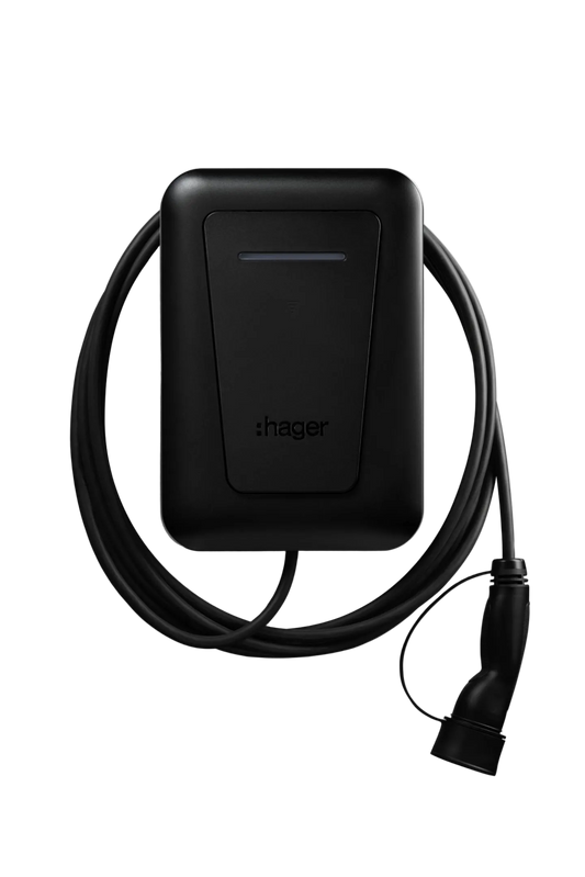 ⚡ Hager Witty Plus 22 kW Laadstation met 6,5 m Kabel | OCPP & MID (XVL122C)