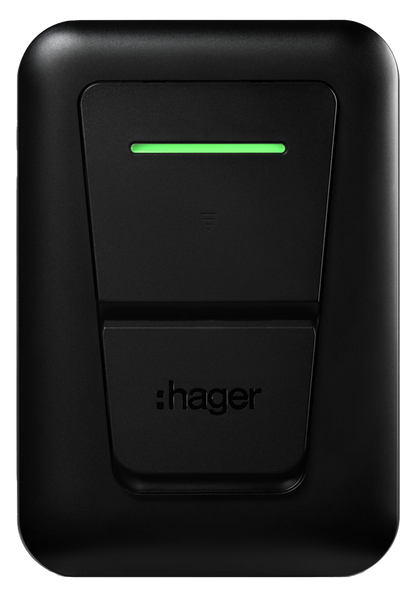 ⚡Hager Witty One 11kw Zwart socket