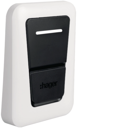 Hager Witty One/Plus/Pro Socket Voorkap (Wit)